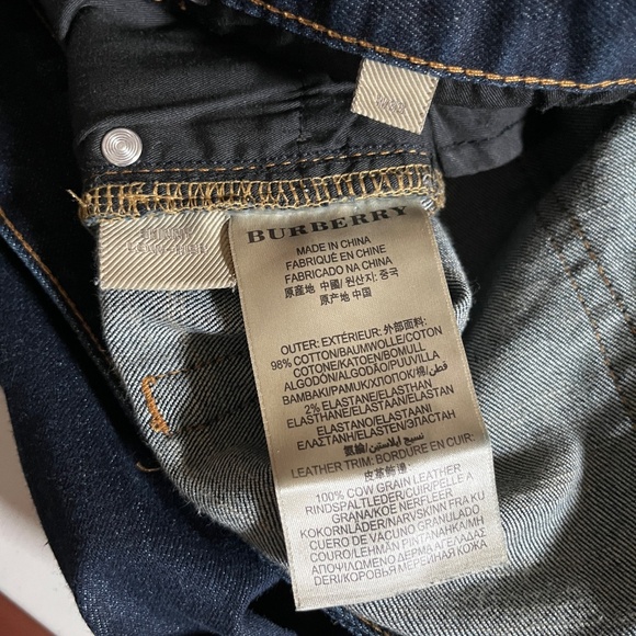 Burberry Brit Skinny Low Rise Jeans - Men's Size 33*32 - Blue - Picture 10 of 12